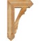 Ekena Millwork Olympic Arts and Crafts Rough Sawn Bracket w/ Offset Brace, Western Red Cedar, 8"W x 22"D x 34"H BKT0806X22X34OLY03RWR - alternate 3